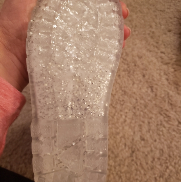NEW silver/clear Rainboots - Picture 2 of 4